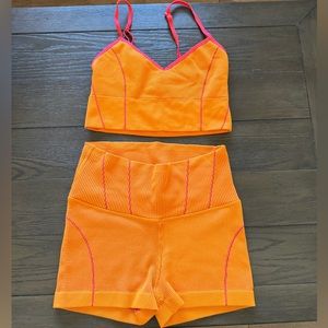 Aerie Biker Shorts & Sports Bra set